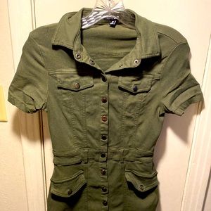 Army green mini dress for sale !
